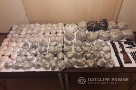 115 kq narkotik və odlu silahların Azərbaycana gətirilməsinin qarşısı alınıb