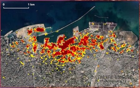 NASA Beyrutdakı partlayışın peyk görüntülərini yaydı - FOTO