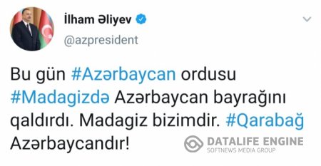 Azərbaycan Ordusu Madagizdə bayrağımızı qaldırdı