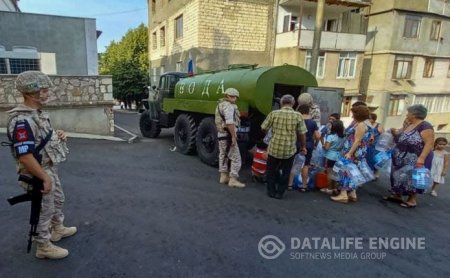 Rus sülhməramlıları Qarabağ ermənilərinin su problemini həll edir